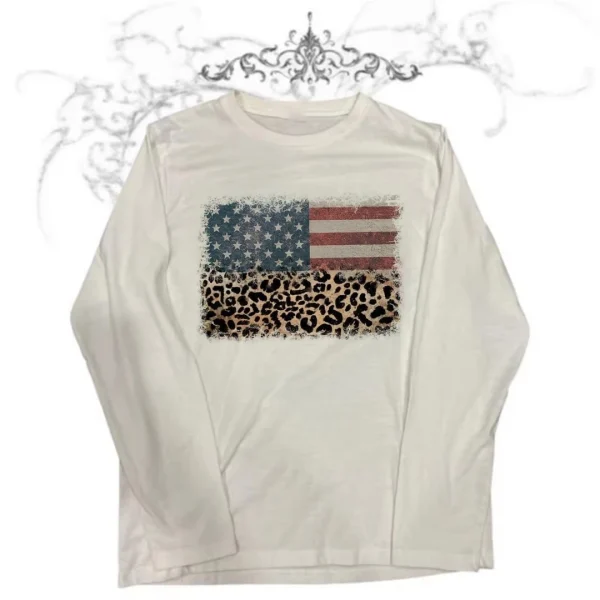 Kpop Long Sleeve Y2k T-shirt 2000s Clothes Y2k Kitty Woman Clothing Goth Gothic Anime Girl Kawaii 90s Vintage Clothes for Women